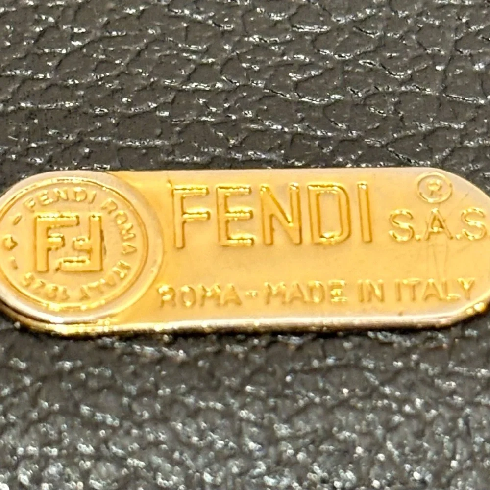 Vintage Fendi Zucca Monogram FF Logo Wallet with COA
